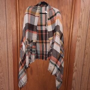 Grace & Lace pocket poncho scarf NWT